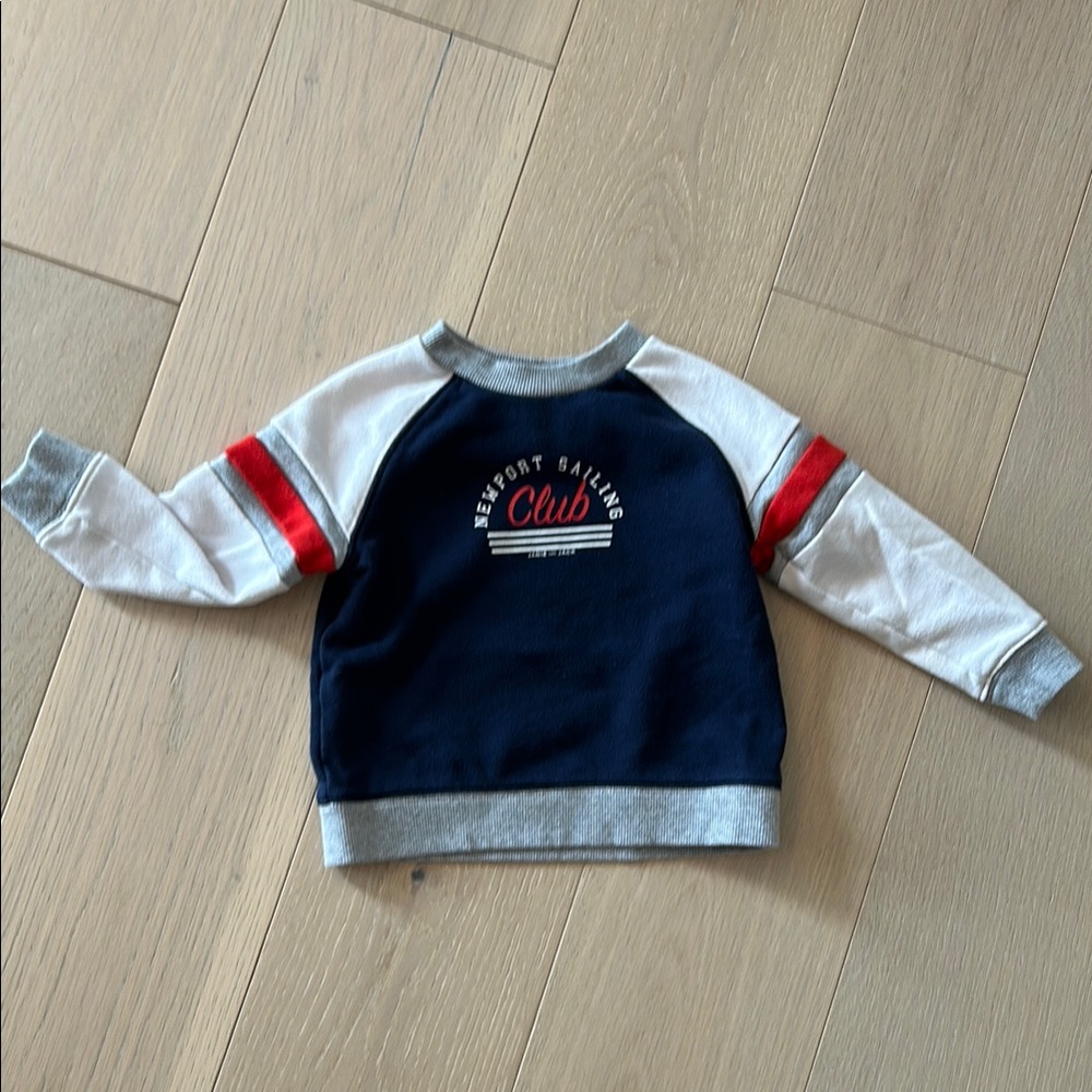 Navy and Gray Kids Sweatshirt